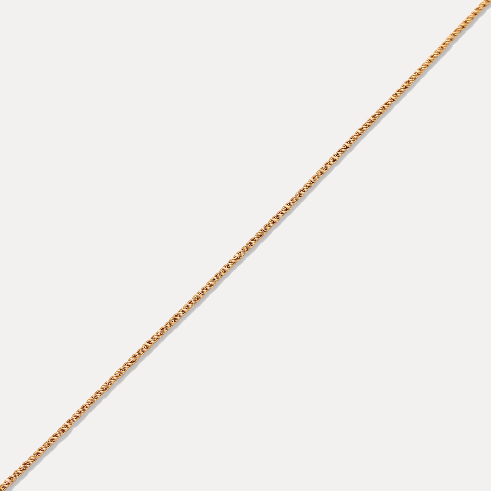 Stilnest Spiral Dainty Chain Fußkette Vermeil