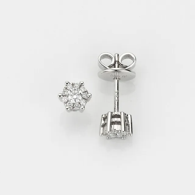 Eugen Rühle Ohrschmuck Ohrstecker Brillanten 0,17ct Weißgold