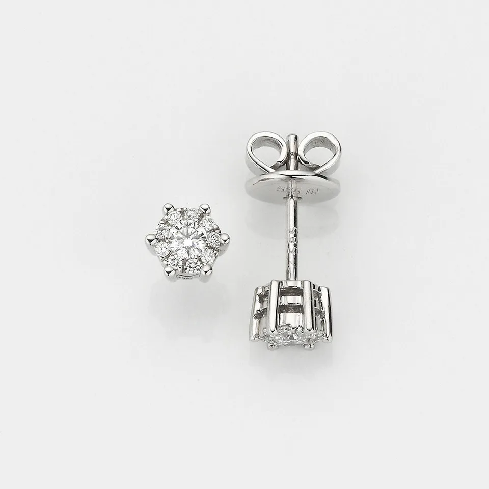 Eugen Rühle Ohrschmuck Ohrstecker Brillanten 0,17ct Weißgold
