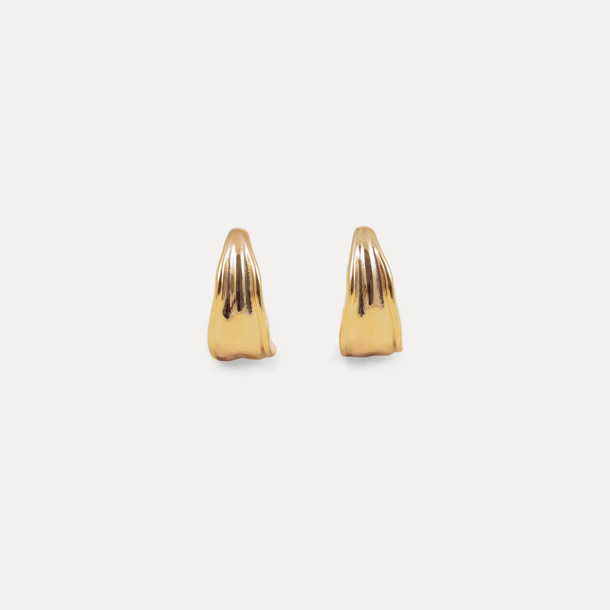 Stilnest Eden Paprika Small Creolen 24k Gold Vermeil 14mm