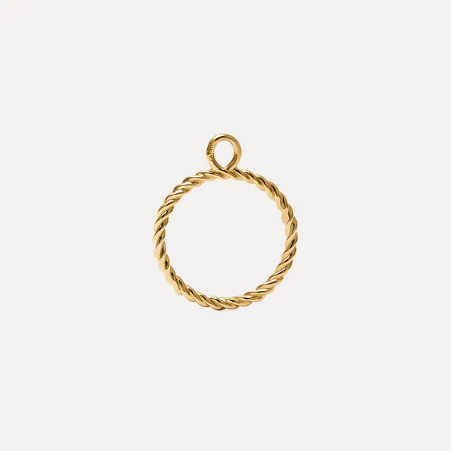 Stilnest Dune Anhänger Kettenanhänger 24k Gold Vermeil