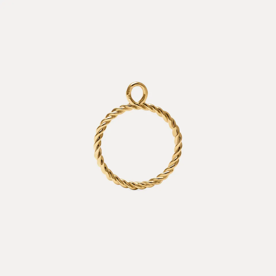 Stilnest Dune Anhänger Kettenanhänger 24k Gold Vermeil