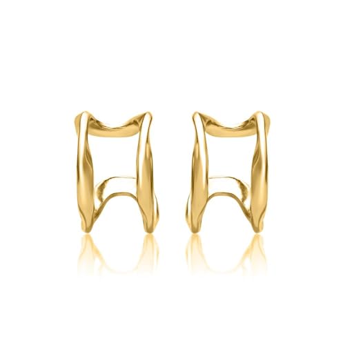 JEWLIX Ohrstecker Ear Cuffs Gold 925er Silber Paar