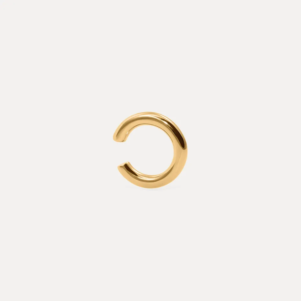Stilnest Bold Revolve Ear Cuff Gold Vermeil Silber 11mm