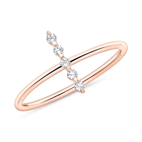 JEWLIX DR0522-R Goldring Roségold 585 Weißtopas Gr. 48