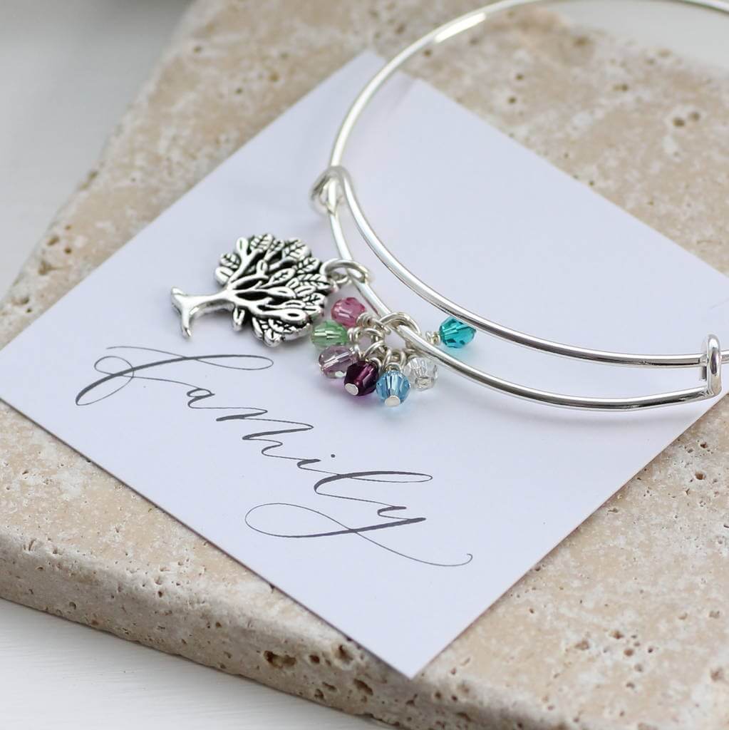 Joy by Corrine Smith Family Tree Armband Silber Kristall