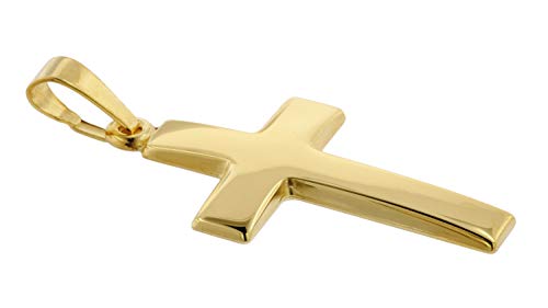 trendor Anhänger Kreuz 08610 Gold 585 21 mm