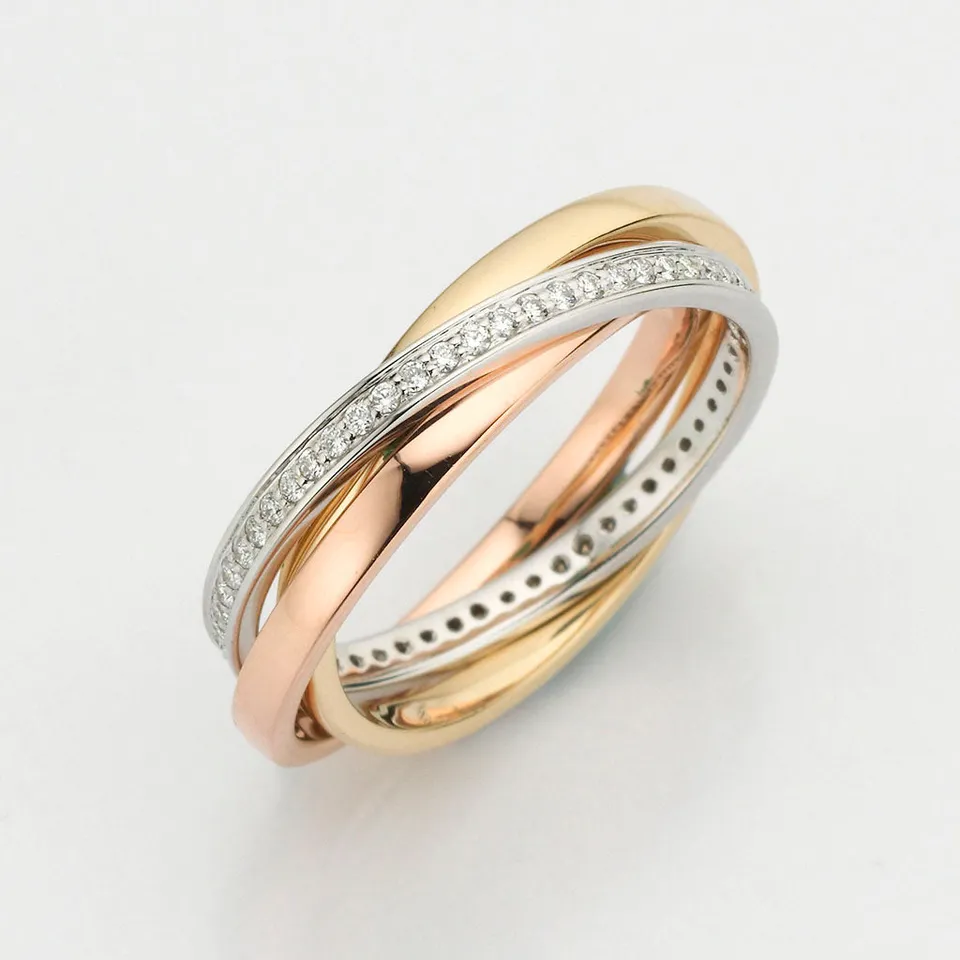 Eugen Rühle Ringe Ring 3-tlg Brillant 0,25ct Ring 585 Gold