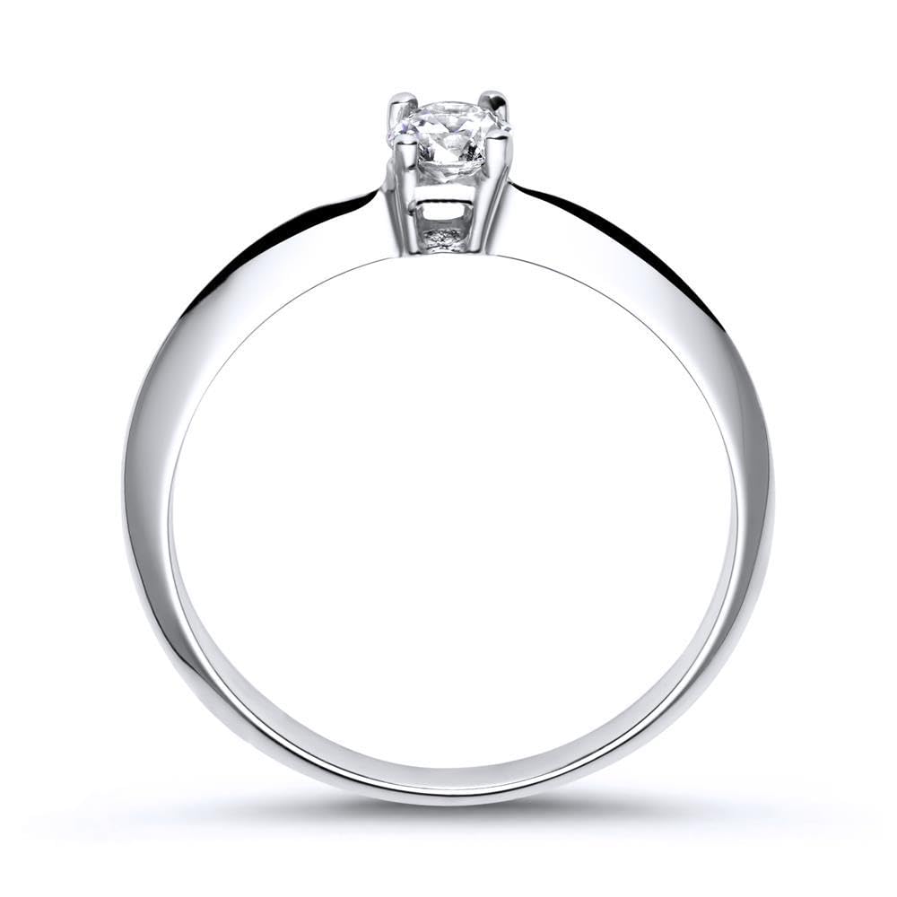 JEWLIX VR0009 Verlobungsring Silber Zirkonia dezent