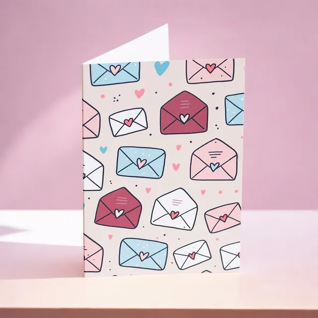 Joy by Corrine Smith Love Letters Karte A6 Herzumschläge