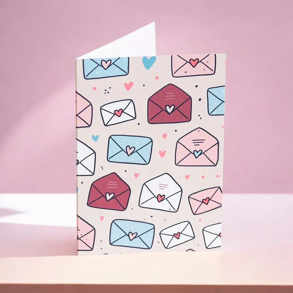 Joy by Corrine Smith Love Letters Karte A6 Herzumschläge