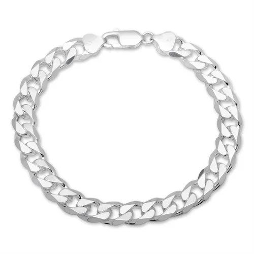 JEWLIX Panzerarmbänder Herren Panzerarmband 925 Silber 19cm