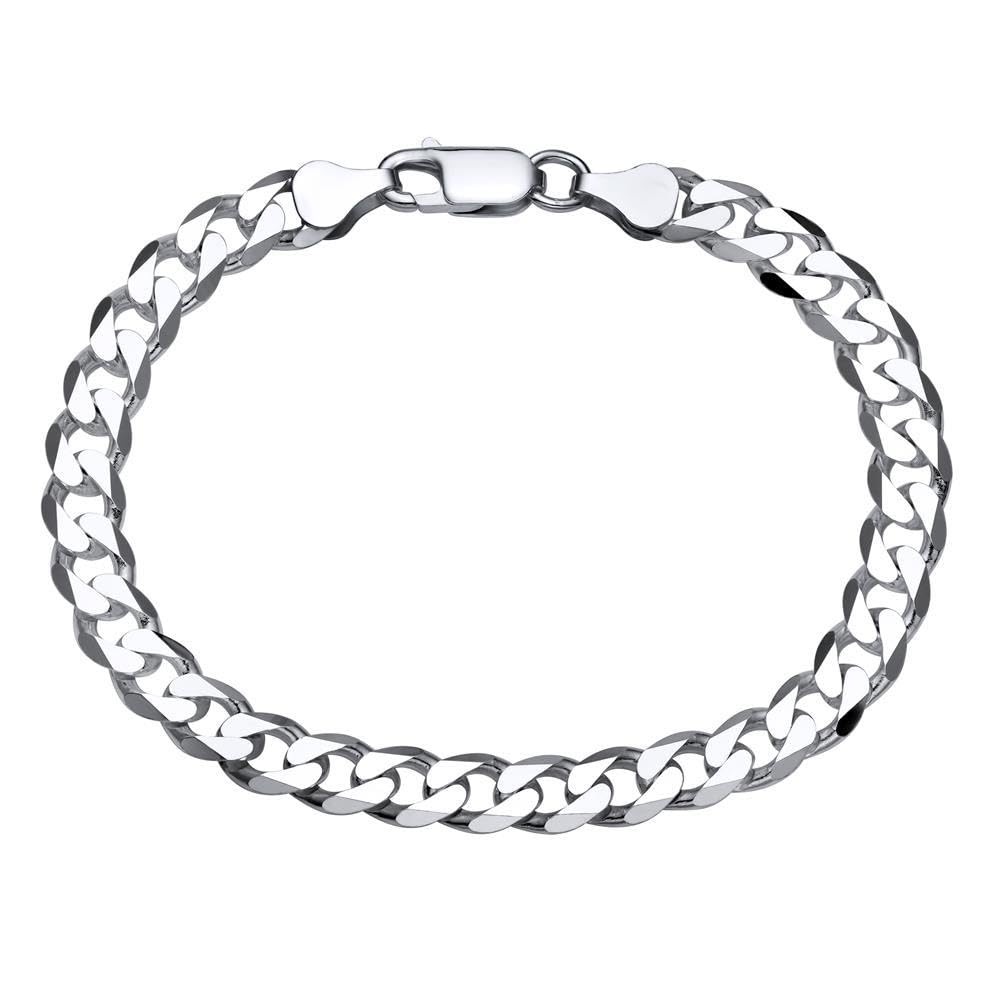 JEWLIX Panzerarmbänder 925 Silber Armband 7mm PA0070