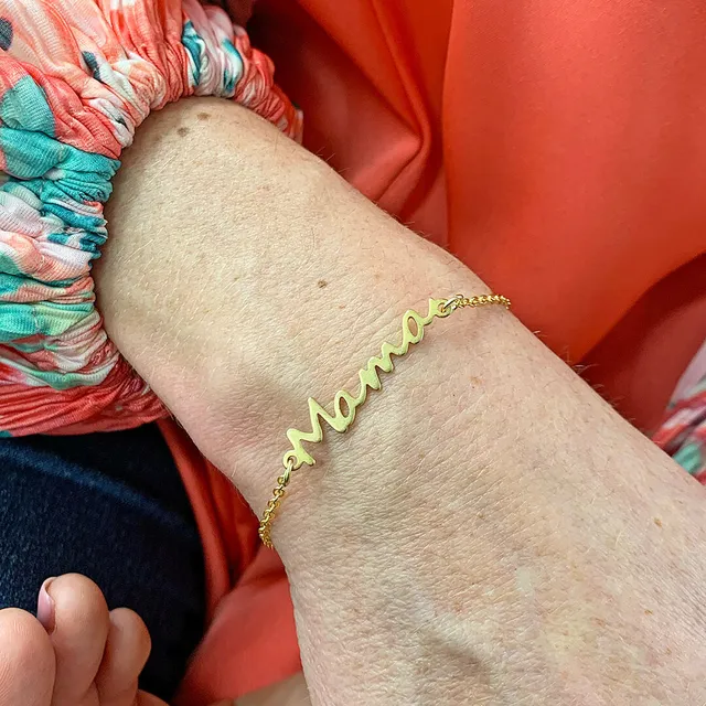 Joy by Corrine Smith Mama Armband Silber Schriftzug 19 cm