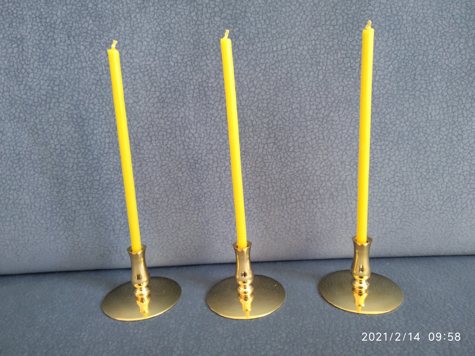 NKlaus Candle Holder Kerzenhalter Messing Gold 1 Stück 6,7 mm