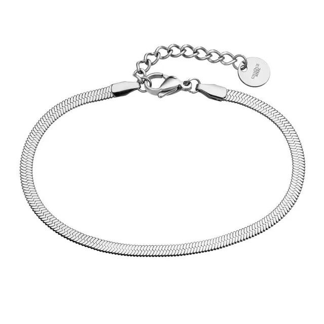 JEWLIX ID-Armbänder Schlangenarmband Armband Damen Edelstahl