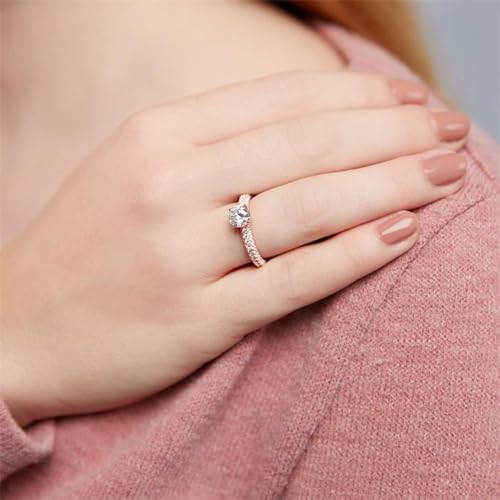 JEWLIX Ring Rosévergoldet Gr.58 Silber Zirkonia