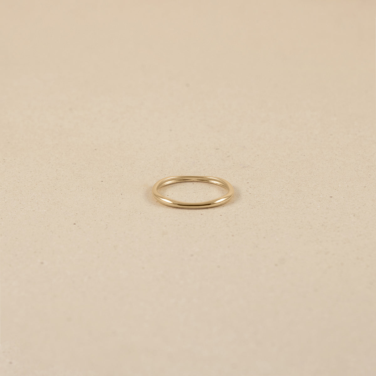 Stilnest Mini Organic Ring 585 Gold Größe 56 schmal
