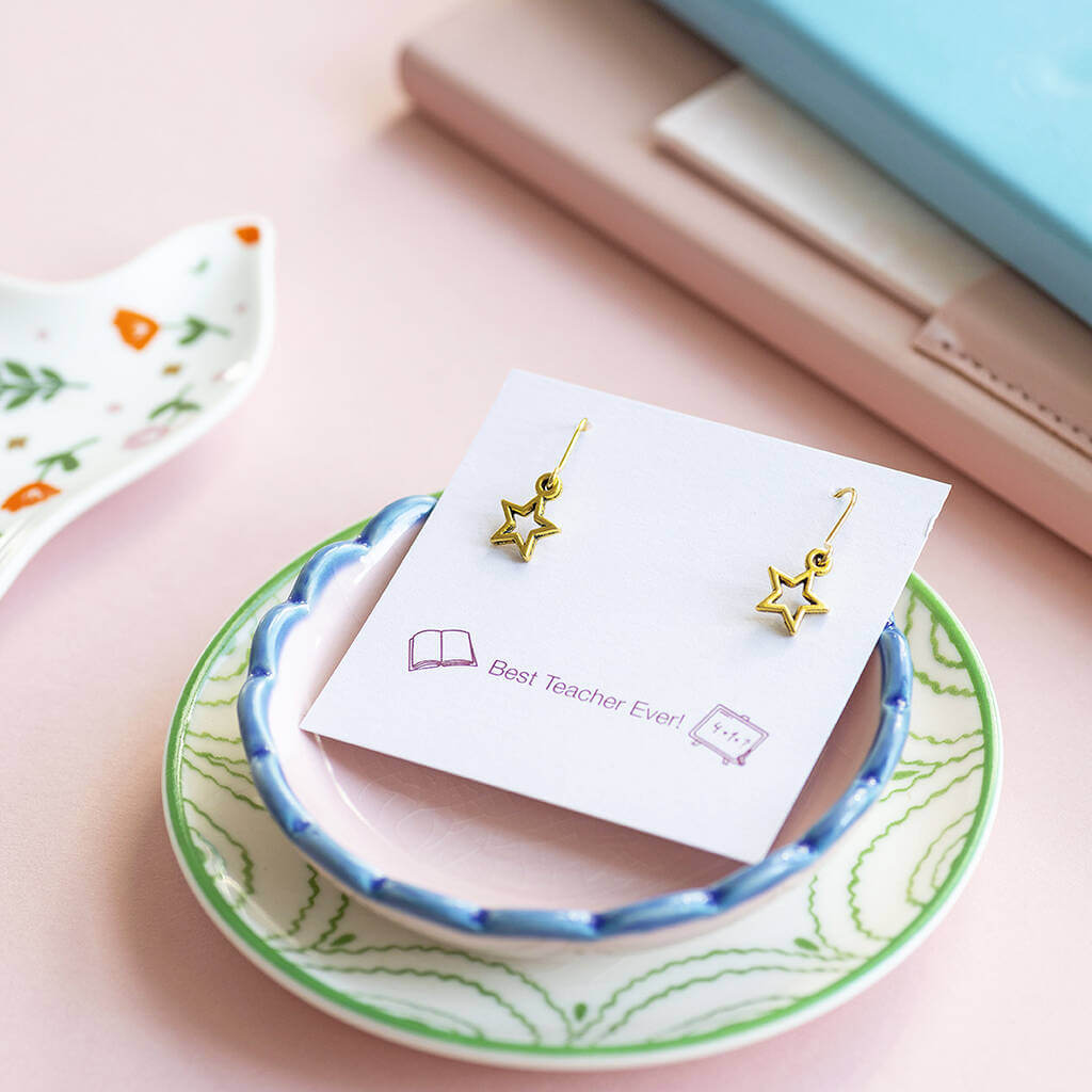 Joy by Corrine Smith Star Ohrringe Gold Stern 2cm Geschenk