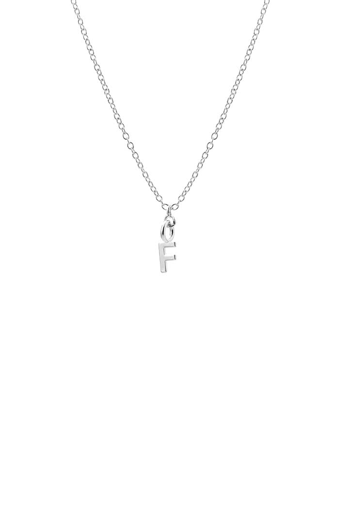 Joy by Corrine Smith Initial F Halskette versilbert