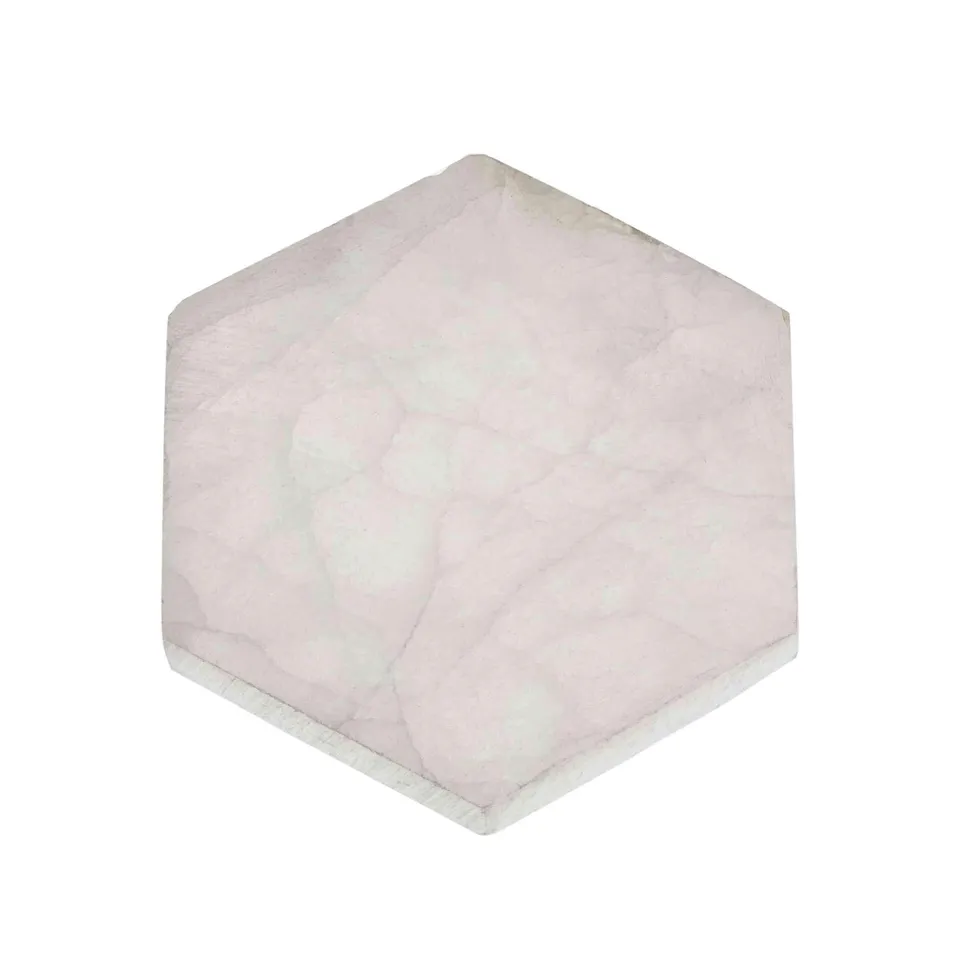 NKlaus Healing Crystals Selenit Hexagon Platte 12x10,5cm Heilstein
