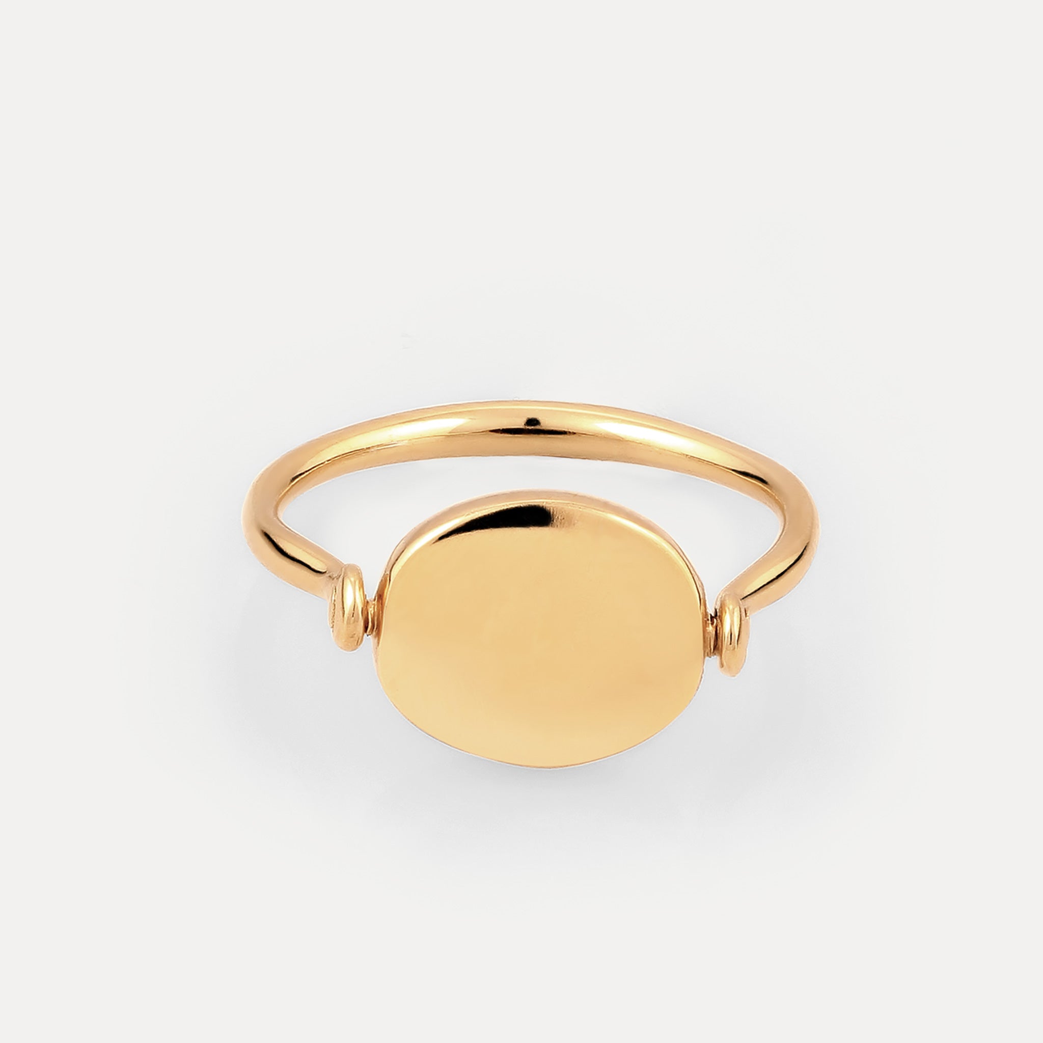 Stilnest Supernova Flip Enamel Ring Silber schwarz 52