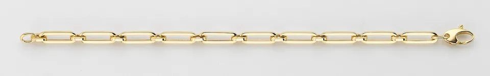 Eugen Rühle Fantasiekette längliche Glieder 5,3mm 750 Gold 45cm
