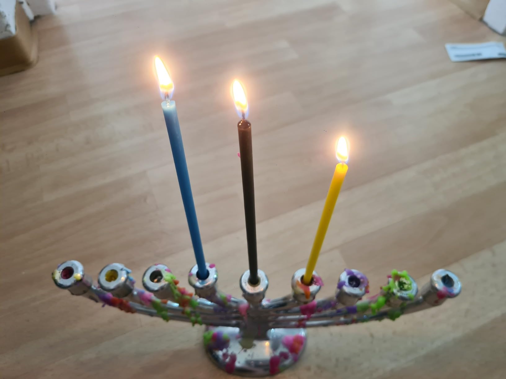 NKlaus Candles Stabkerzen schwarz 16 cm 50 Stück Paraffin