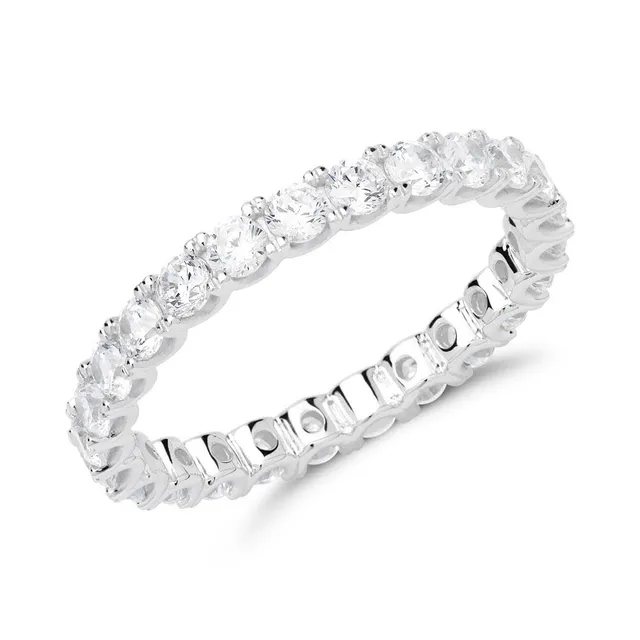 JEWLIX VR0162 Eternityring Silber Zirkonia Größe 50mm