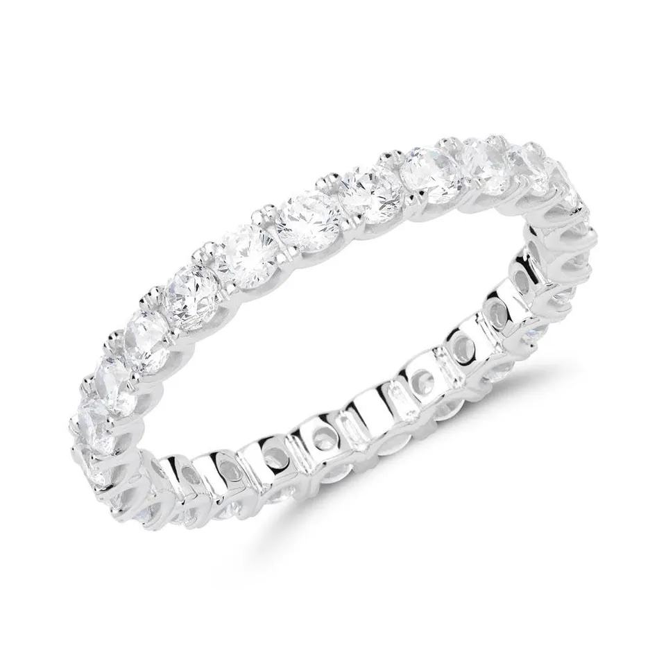 JEWLIX VR0162 Eternityring Silber Zirkonia Größe 50mm