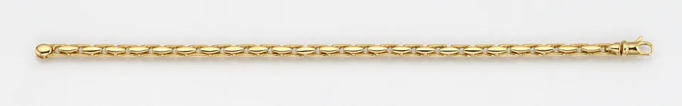 Eugen Rühle Fantasieketten Fantasiekette rund 4mm Halskette Gelbgold 45cm