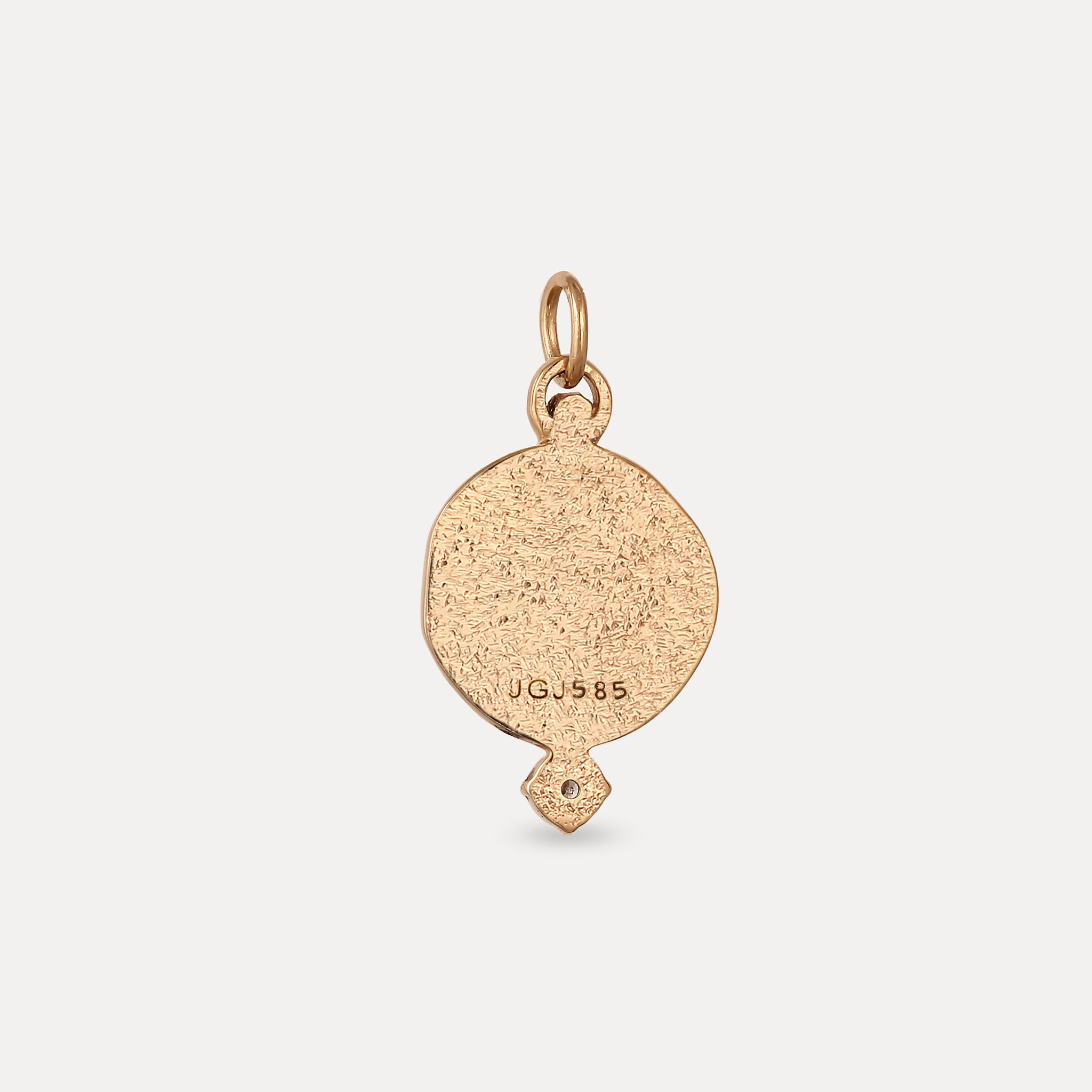 Stilnest Fluid Medallion Anhänger Saphir 585 Gold