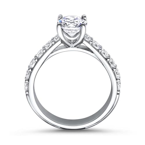 JEWLIX Verlobungsring Silber 925 Zirkonia Größe 54