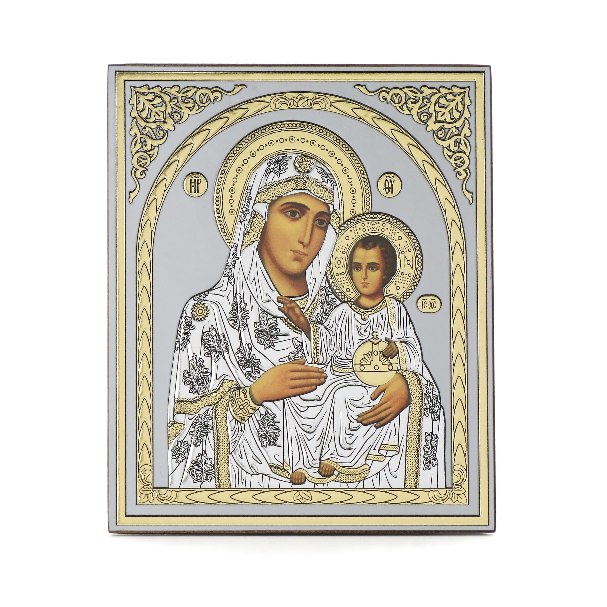 NKlaus Religious Icons Ikone Gottesmutter von Pochaev 10x12cm