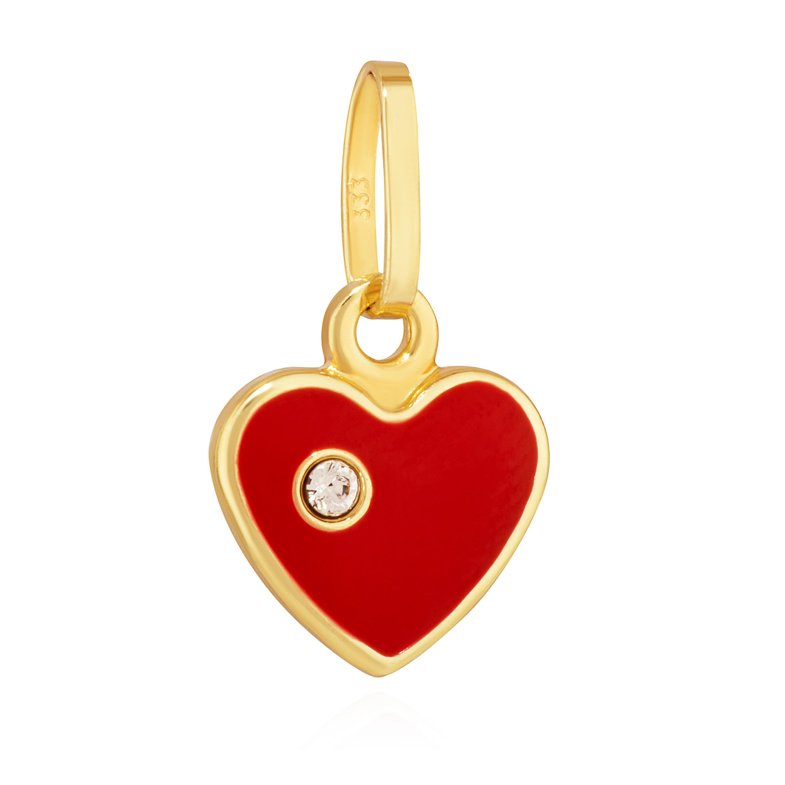 NKlaus Jewellery Ohrstecker Herz 333 Gelbgold Paar