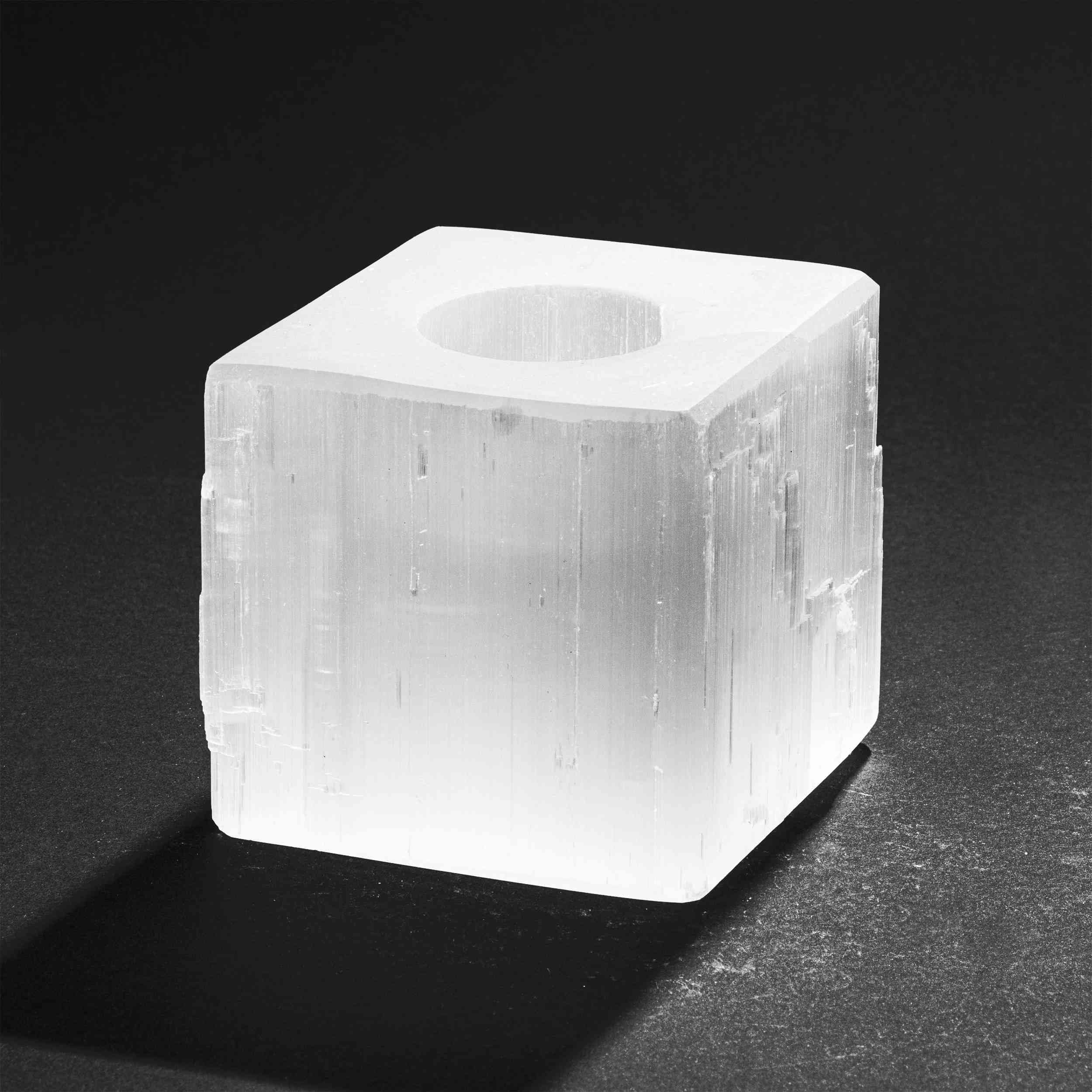 NKlaus HEALING CRYSTALS Teelichthalter quadratisch 8 cm 2 Stück