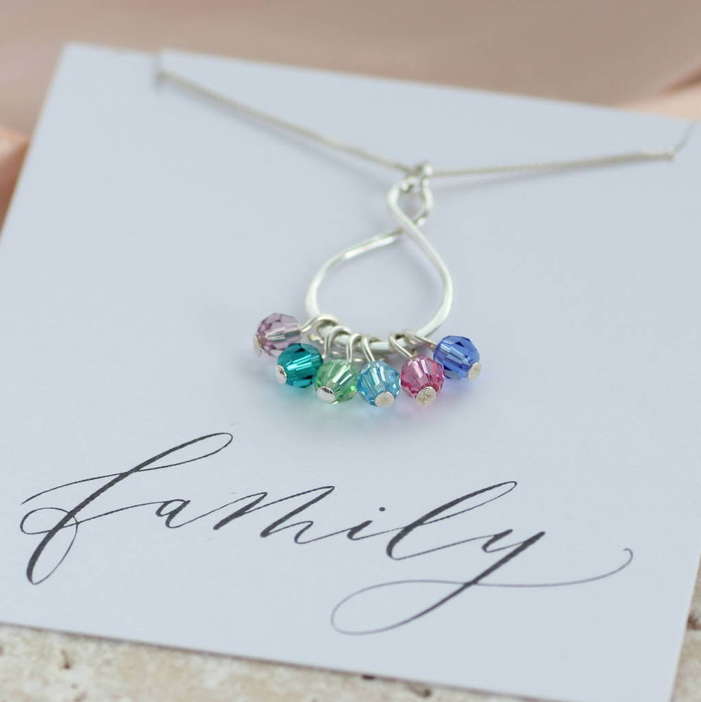 Joy by Corrine Smith Family Eternity Halskette Silber Swarovski