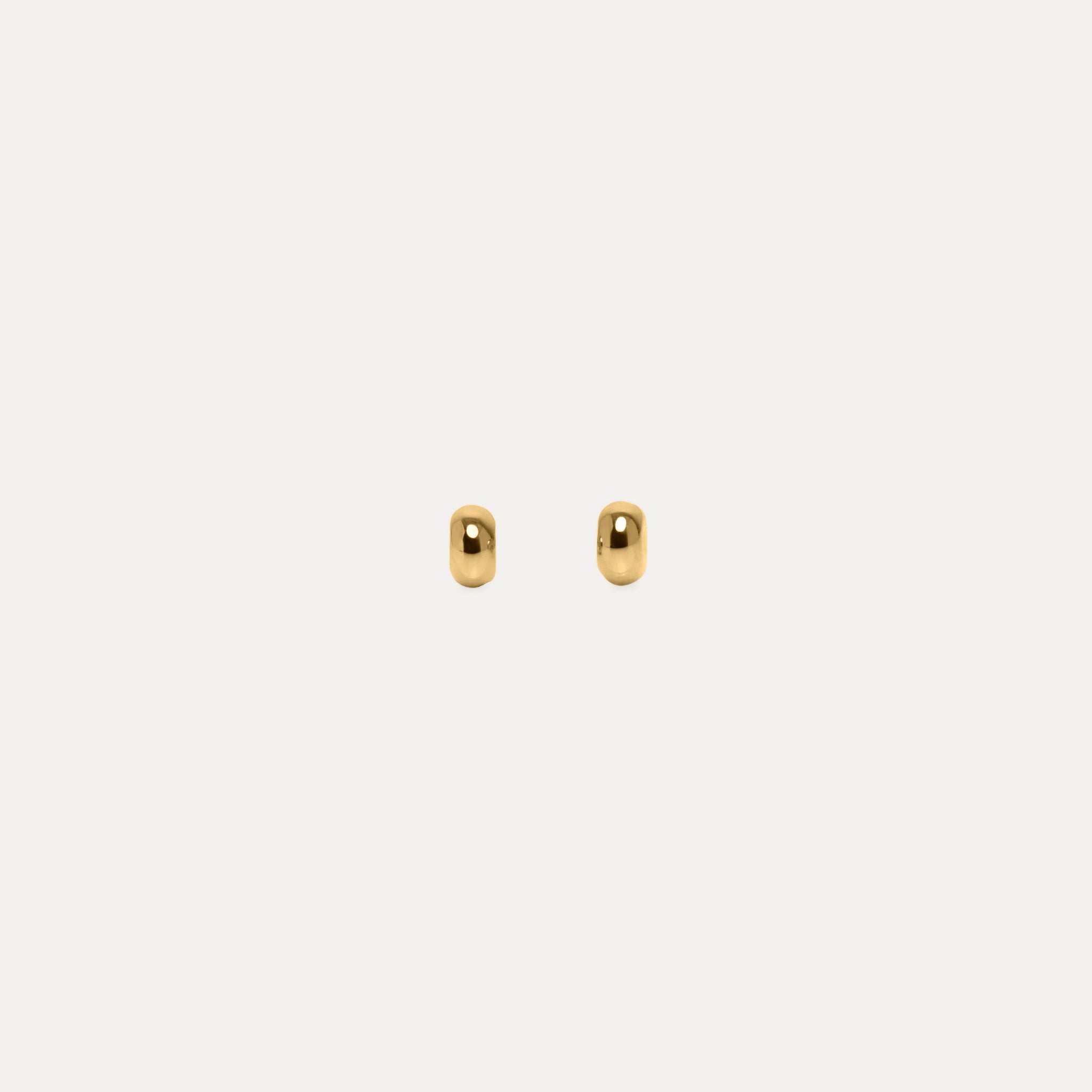 Stilnest Tube Ohrstecker Ohrringe 24k Gold Vermeil minimalistisch