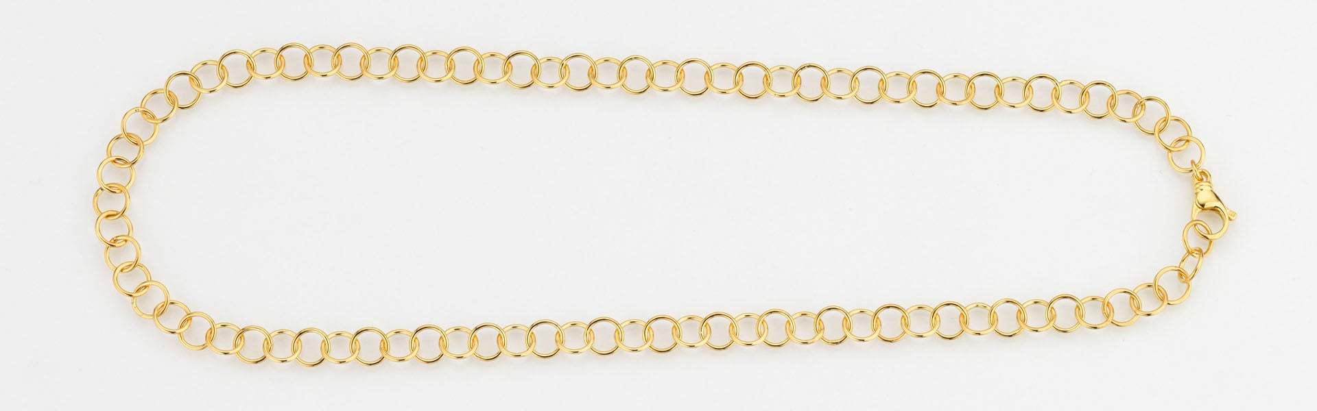 Eugen Rühle Fantasieketten 20.01080 Ösenkette 45 cm 590 Weißgold