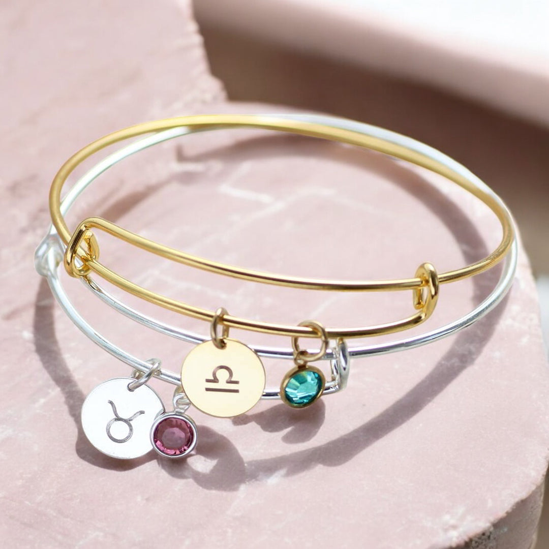 Joy by Corrine Smith Zodiac Birthstone Armreif Gold Kristall