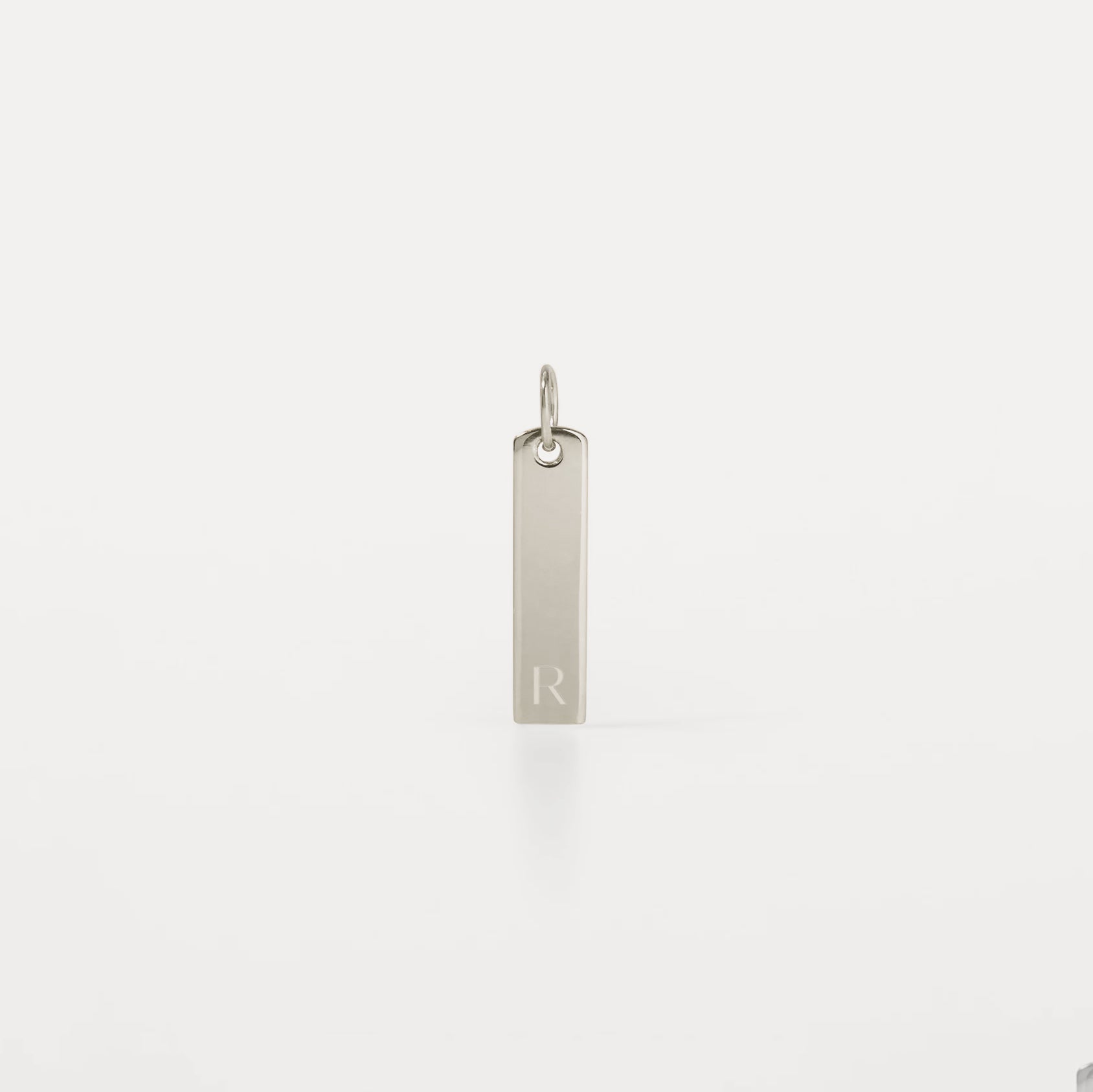 Stilnest Engravable Bar Anhänger 15x4 mm 24k Vermeil gravierbar