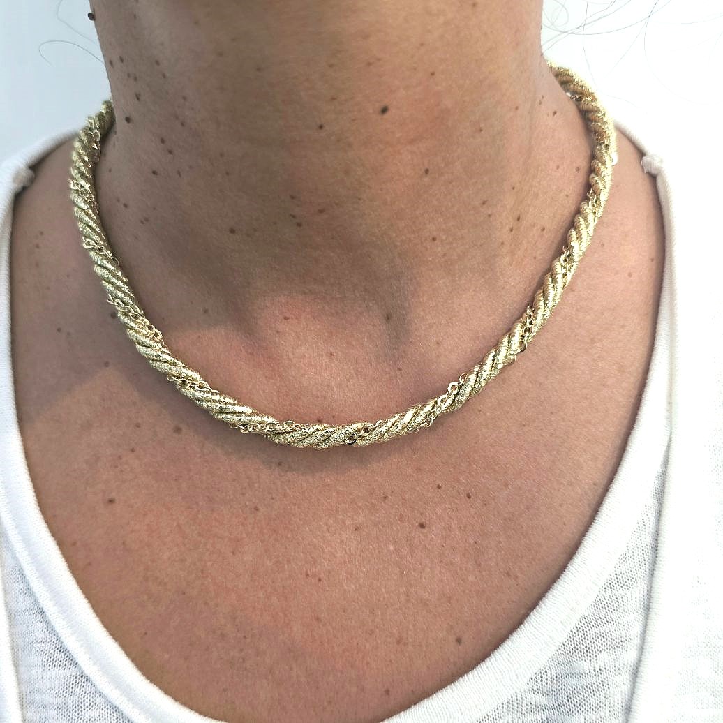 Alevá Bijoux Collane Athena Choker Halskette Gold 43 cm