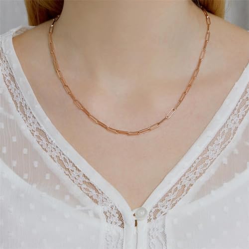 JEWLIX Ketten mit Anhänger Halskette Rosévergoldet 925 Silber