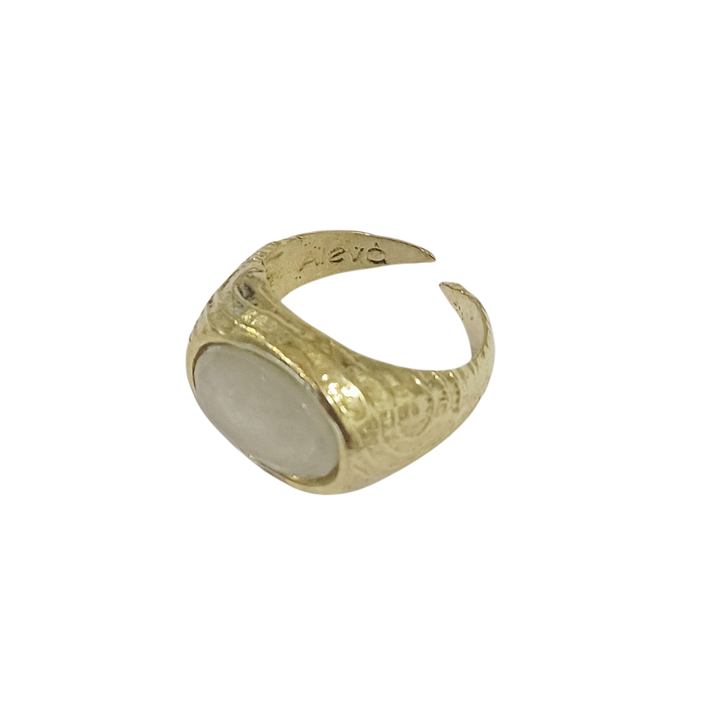 Alevá Bijoux Anelli Montecarlo Ring Bronze Quarz verstellbar