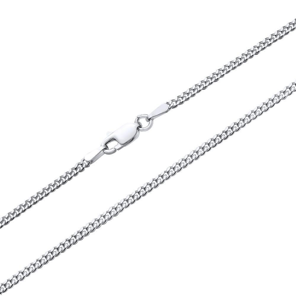 JEWLIX Panzerketten PK0020 Kette Silber 2 mm 50 cm