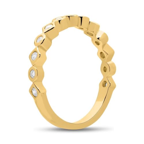 JEWLIX SR0421 Ring 925er Silber vergoldet Zirkonia Gr. 56