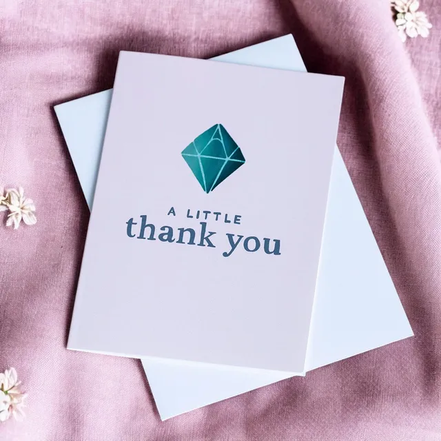 Joy by Corrine Smith Thank You Karte Geometric Gem A6