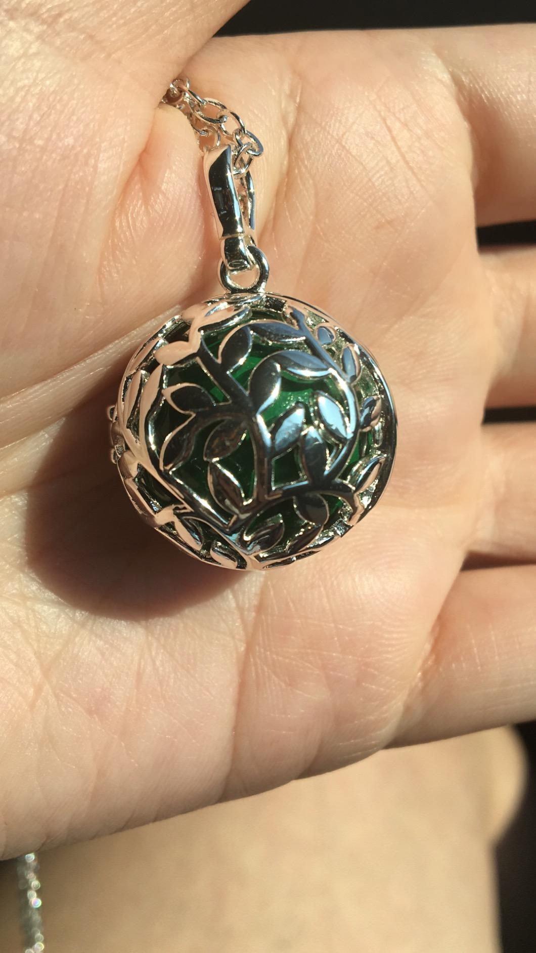 Eudora Harmony Bola Baum des Lebens Kette Meergrün