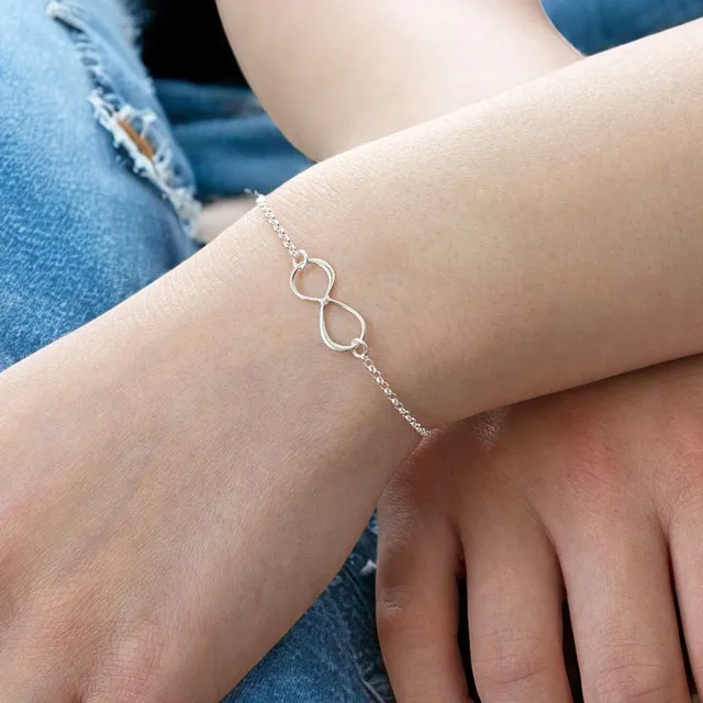Joy Sterling Silver Infinity Armband Silber 925