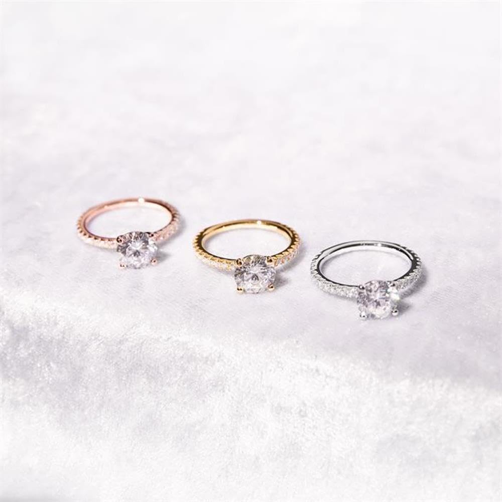 JEWLIX VR0040 Verlobungsring Silber 56mm Zirkonia